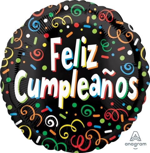 [4112701] *.18/45CM (S40) FELIZ CUMPLEAÑOS CONFETI EXPL