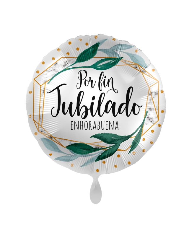 [70471-1] 17/43CM POR FIN JUBILADO ENHORABUENA