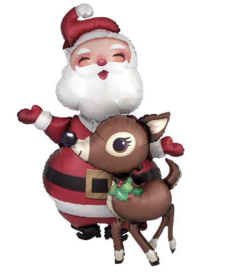 [3829601] *..AWK (P93) SANTA Y RENO 94CM (*1UNIDAD*)