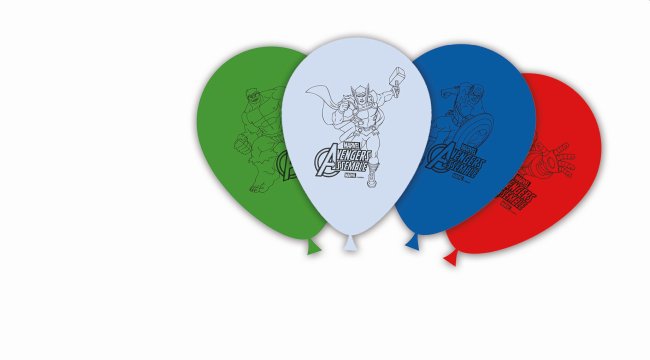 [84667] GLOBOS LATEX AVENGERS (8UND)