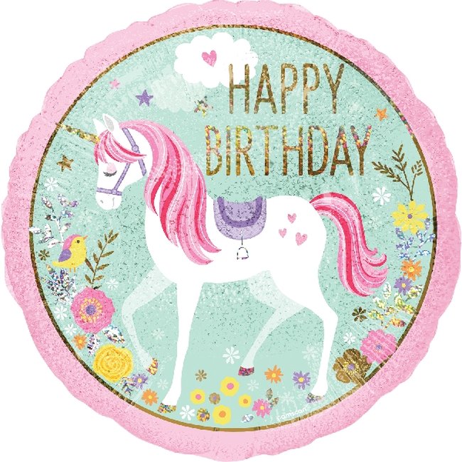 [3727201] *18/45CM (S55) UNICORNIO MAGICAL HOLOGRAFIC