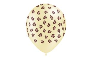 B/G LATEX MARFIL.ANIMAL PRINT LEOPARDO R-12 BALLONIA (8 UN)