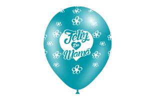 [11262-8] G LATEX FELIZ DÍA MAMÁ R-12 BALLONIA (8 UN)