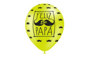 [11263-8] G LATEX FELIZ DÍA PAPÁ R-12 BALLONIA (8 UN)