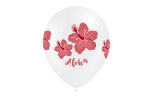 [112P20112-8] B/ 8 Globos 95cm perim.: Aloha rojo