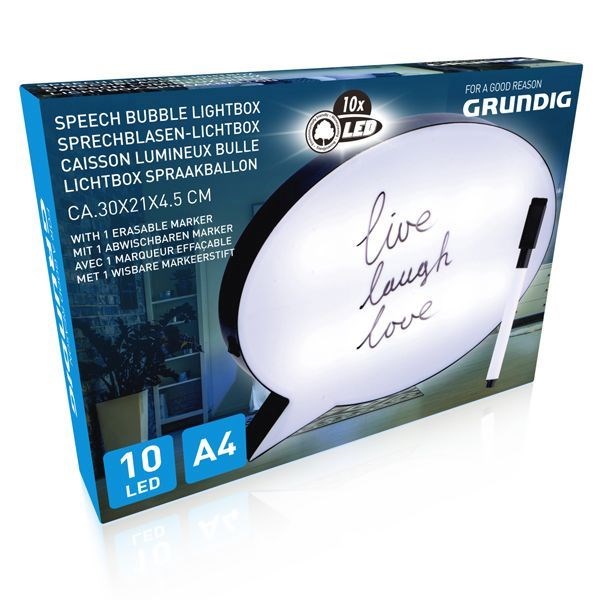[871125211345] Burbuja del discurso mesa de luz 10LEDA4 Grundig C