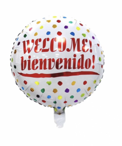 [37002] Globo Welcome/Bienvenid 18"