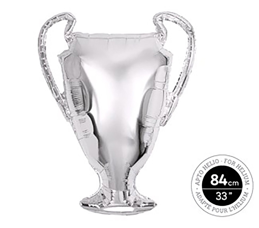 [113-1221] GLOBO COPA CHAMPIONS PLATA 84CM, 33"