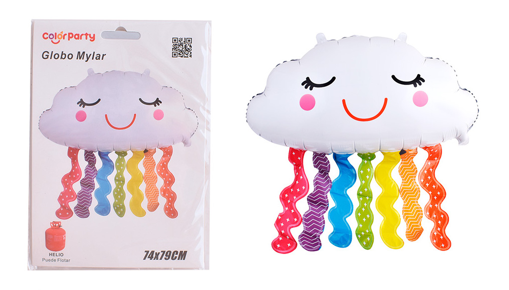 [76258] GLOBOS MYLAR NUBE ARCOIRIS