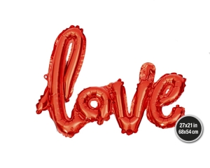 GLOBO FOIL LOVE ROJO 68*54