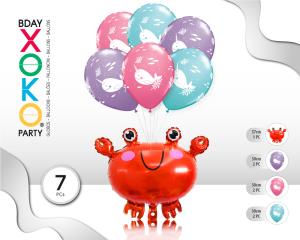 [55523] SET CANGREJO 7 GLOBOS