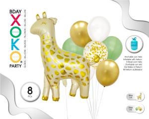 SET GLOBO JIRAFA 8PC