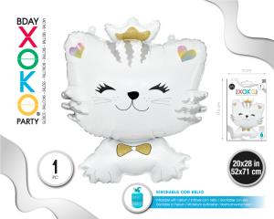 GLOBO FOIL GATO 52*71CM