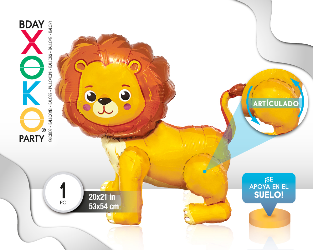 GLOBO FOIL LEON 4D
