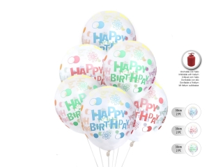 GLOBOS PRINT 2,8G 6PC HB CRISTAL