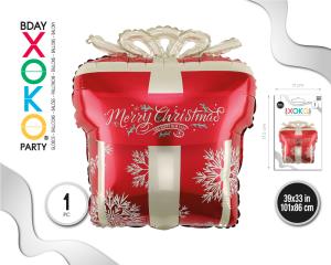 GLOBO FOIL XMAS REGALO 43*55CM