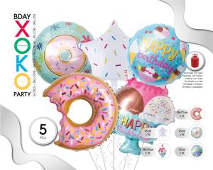 SET GLOBO MYLAR SWEET 5PC