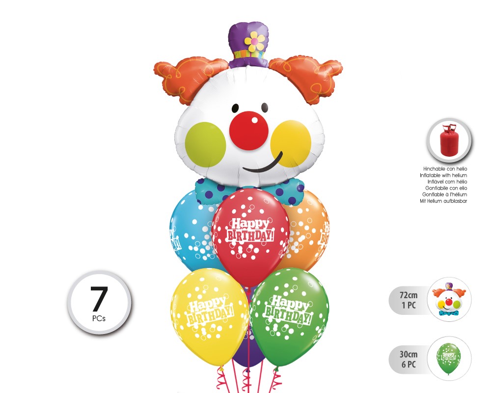 SET PAYASO 7PC (SIN HELIO)