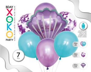 SET CONCHA 7PC GLOBOS