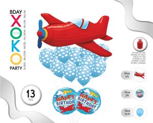 [54554] SET AVION 13 GLOBOS