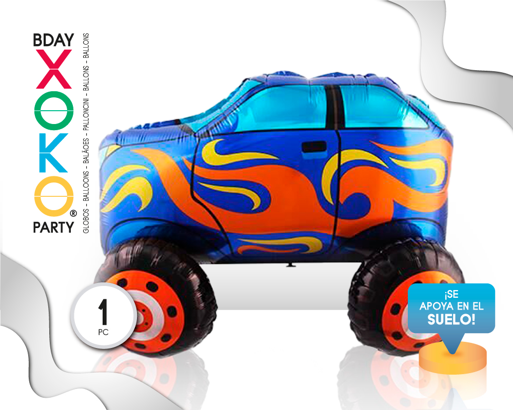 [56795] GLOBO MYLAR COCHE AZUL