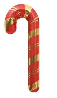 [5484591] BASTÓN ROJO/ORO 36 X 71CM