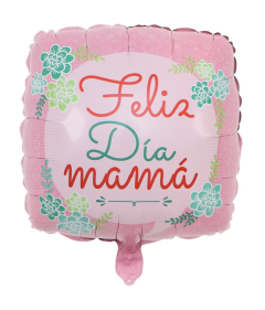 [74139] FELIZ DÍA MAMA 18" ROSA