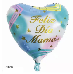 Corazón turquesa Día de la Madre 18"