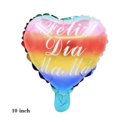 [36994] Feliz día mamá arco iris 9"