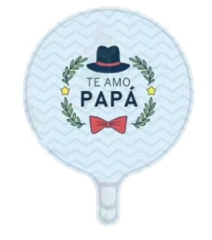 [12695] Globo Te amo papá pajarita 10"