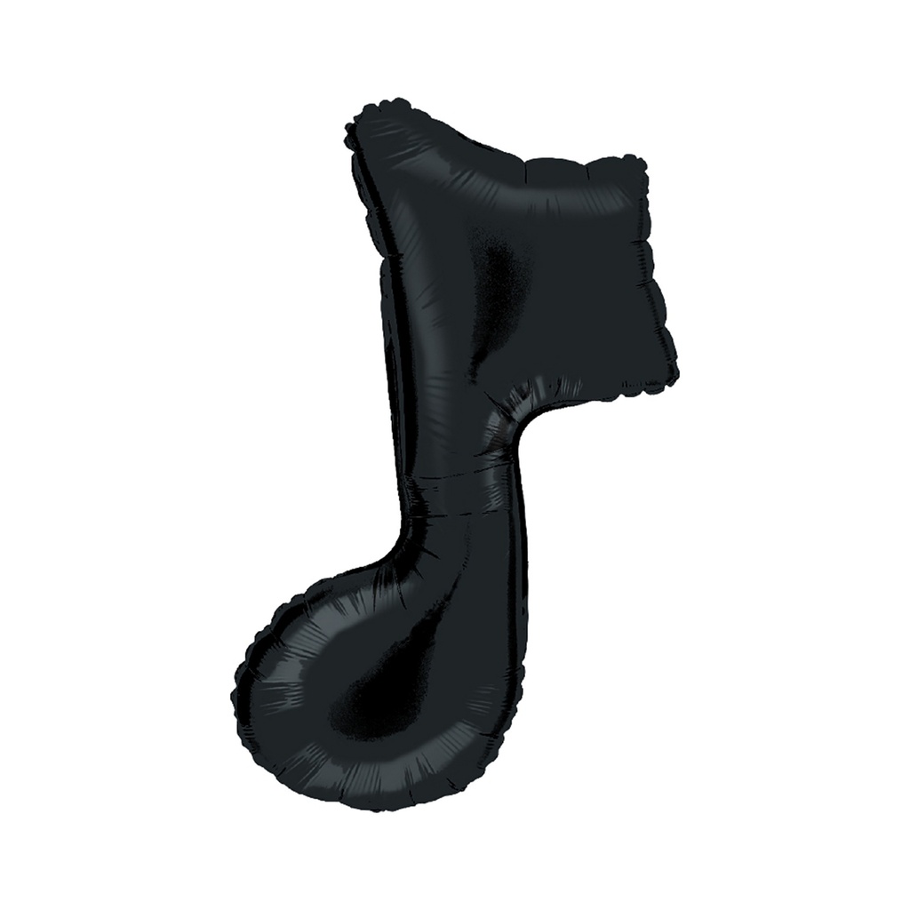 GLOBO FOIL 35   / 89 CM. NOTA MUSICAL NEGRA