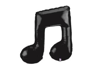 GLOBO FOIL 40   / 102 CM. NOTA MUSICAL DOBLE NEGRA