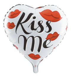 GLOBO POLIAMIDA KISS ME 18"