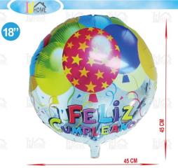 [70713] GLOBO POLIAMIDA FELIZ CUMPLEAÑOS 18"