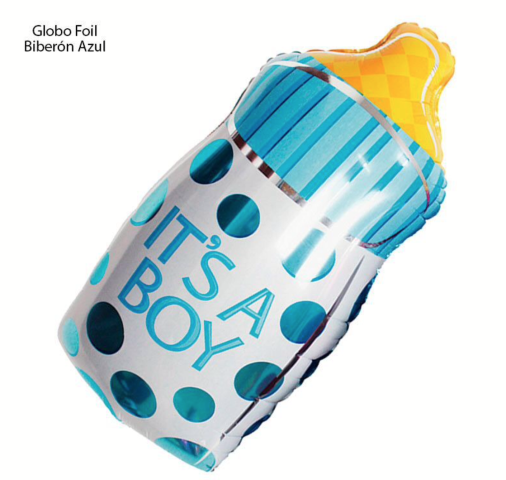 Globo foil Biberon Azul