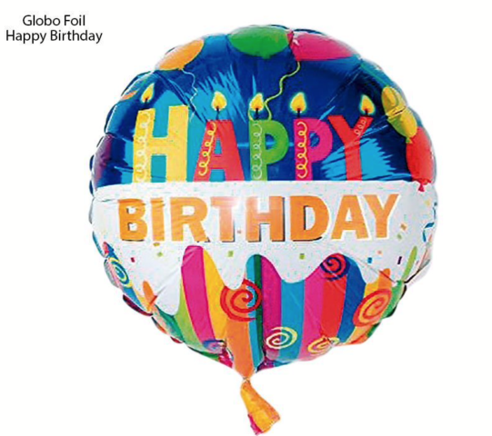 [17633] GLOBO FOIL HAPPY BIRTHDAY REDONDO_PARTILANDIA