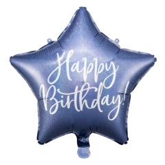 [17091] ESTRELLA H.BIRTHDAY AZUL OSCURO