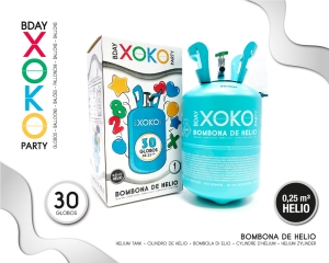 [58622] 7.1L BOMBONA DE HELIO 30 GLOBOS 0.25M3