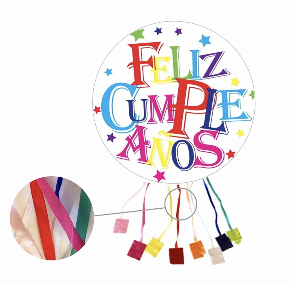 PIÑATA ESTRELLA FELIZ CUMPLEAÑOS