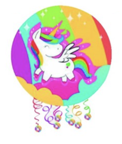 PIÑATA UNICORNIO MULTICOLOR 42Ø