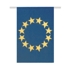 BANDERA PLÁSTICO EUROPA 50 MTS. 20X30CM