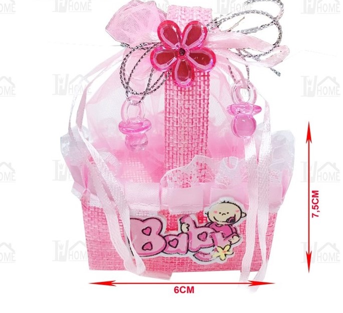 BOLSITA DE TELA PARA REGALO BABY GIRL