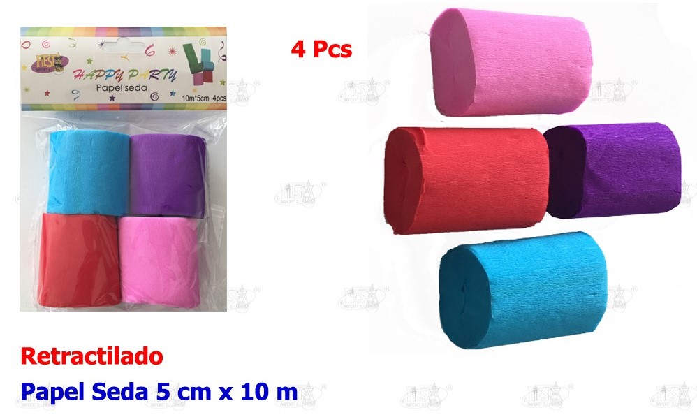 PAPEL SEDA 10X5CM 4PCS