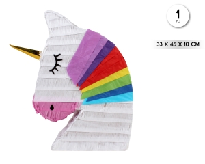 PIÑATA 3D UNICORNIO 33*45*10CM