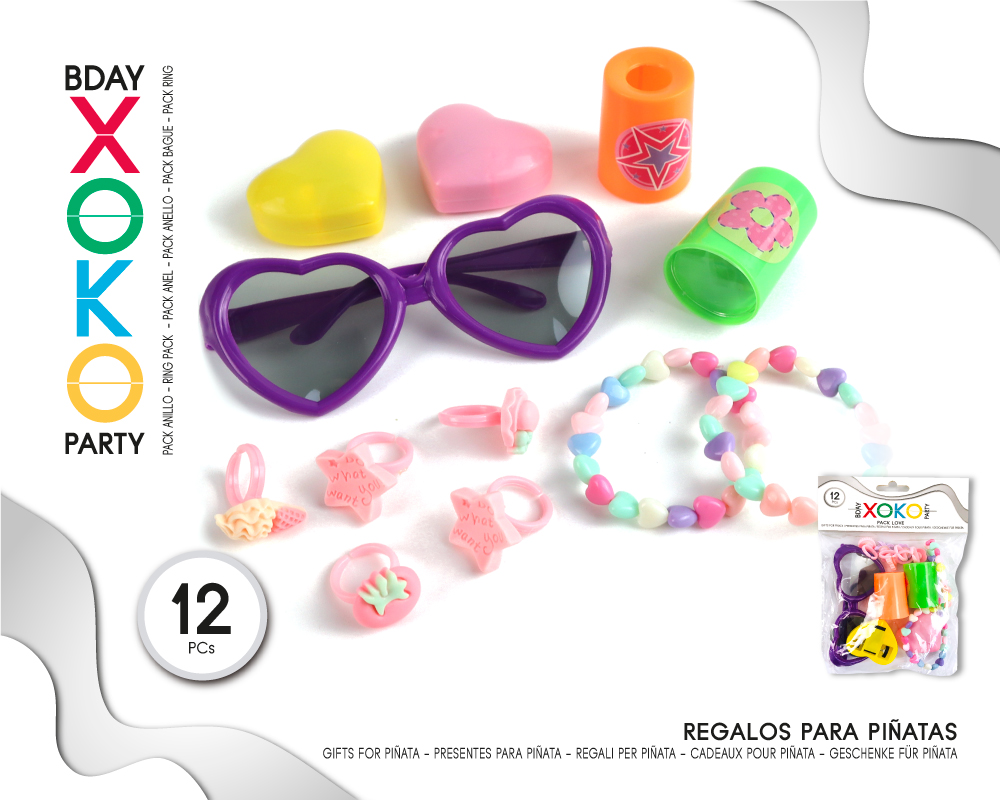 PACK PINATA GIRL 12PC 2