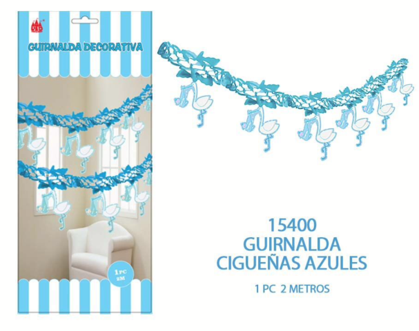 GUIRNALDA CIGUeña AZUL
