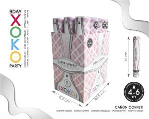 CAÑON CONFETTI CHAMPAN 30CM