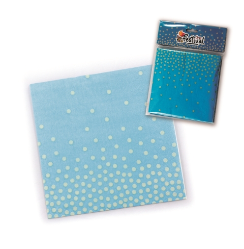 20 Servilletas 33x33cm. DOTS AZUL