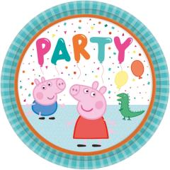*PLATOS 23CM PEPPA PIG PARTY (8UND)