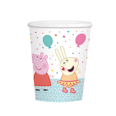 *VASOS PAPEL 250ML PEPPA PIG PARTY (8)